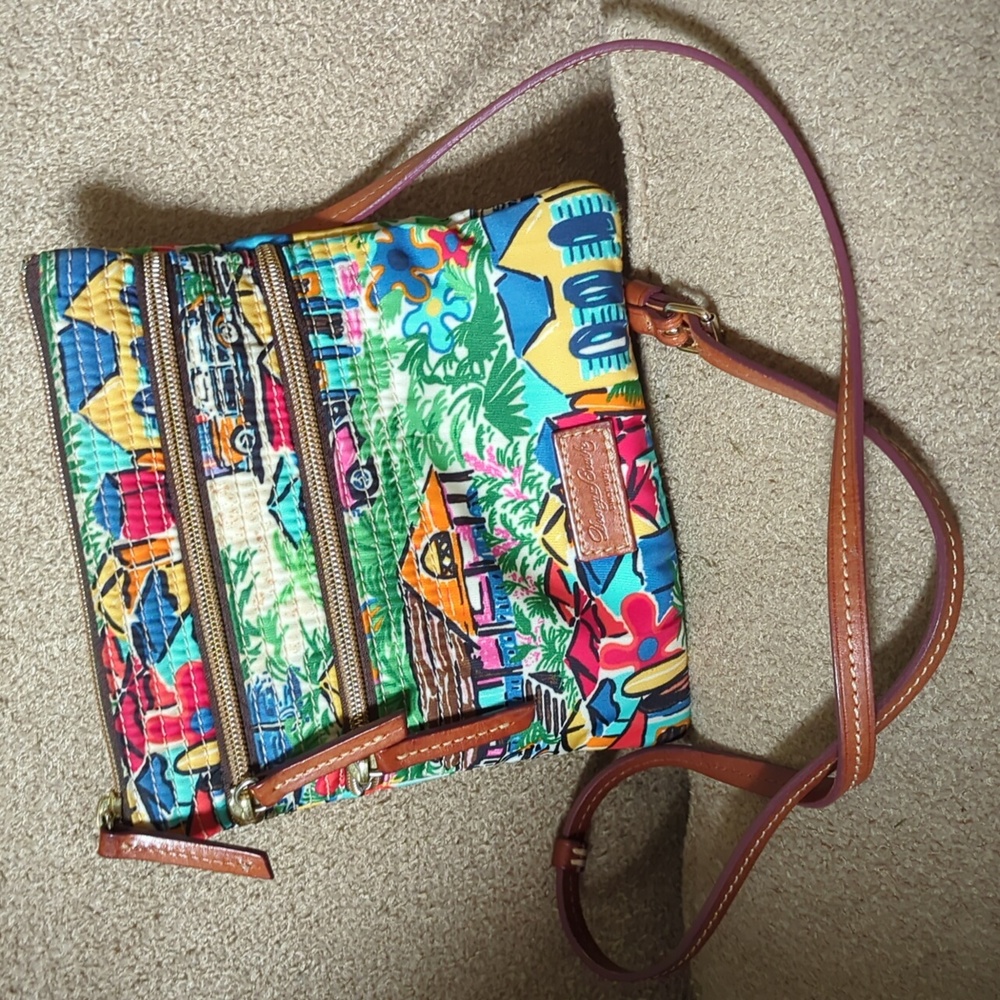 Dooney & Bourke Triple zip Sandbar crossbody